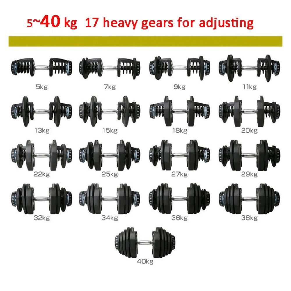 Commercial Gym Adjustable Dumb - Adjustable Dumbbell Pair 40Kg 评论和价格