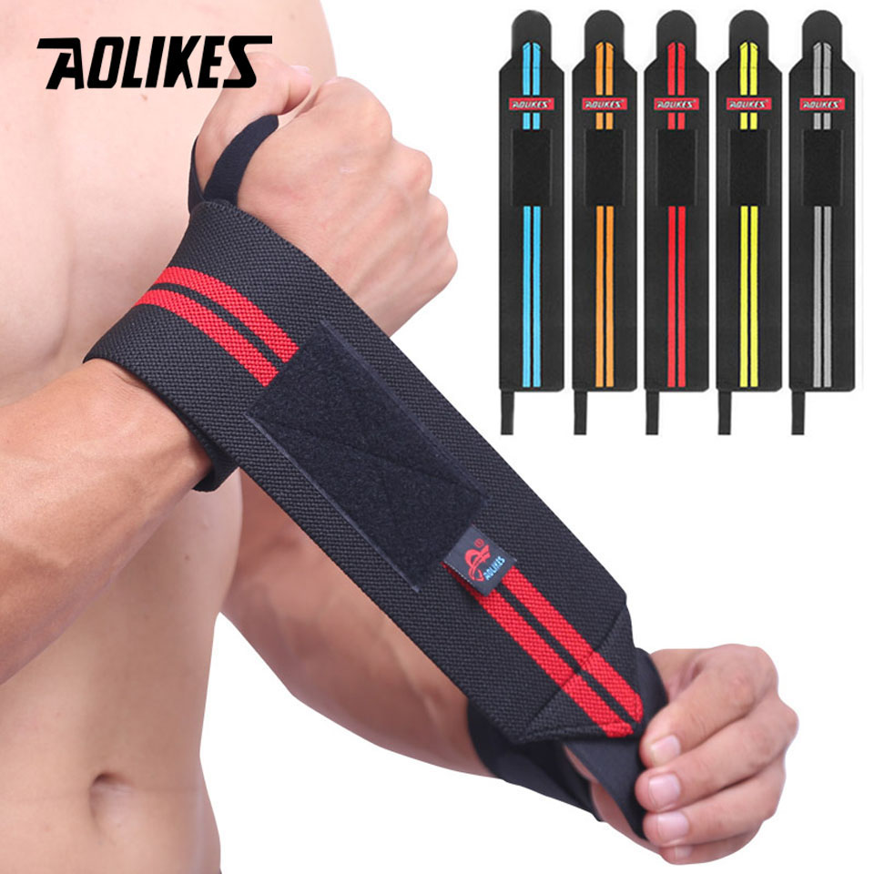AOLIKES 1 Pair Wristband Wrist - Wrist Wraps Weightlifting Support 评论和价格