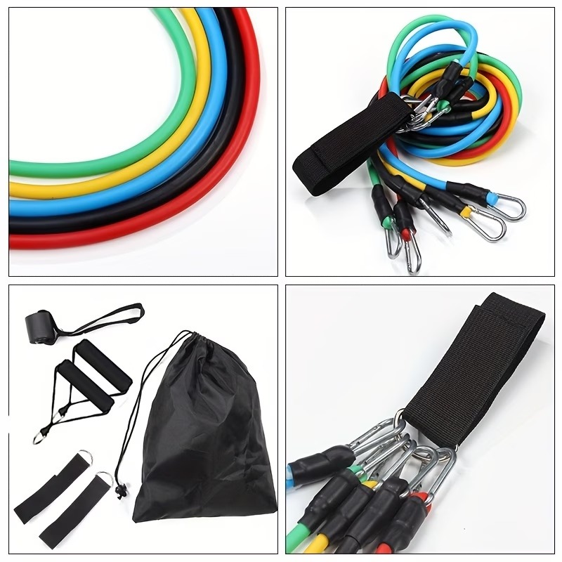 Resistance Band Set with Door  - Pilates Bar Kit With Resistance Bands 评论和价格
