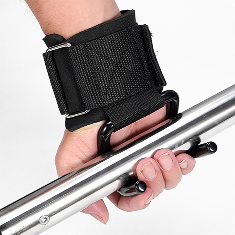 1PairWeight Lifting Hook Grips - Wrist Wraps Weightlifting Support 评论和价格