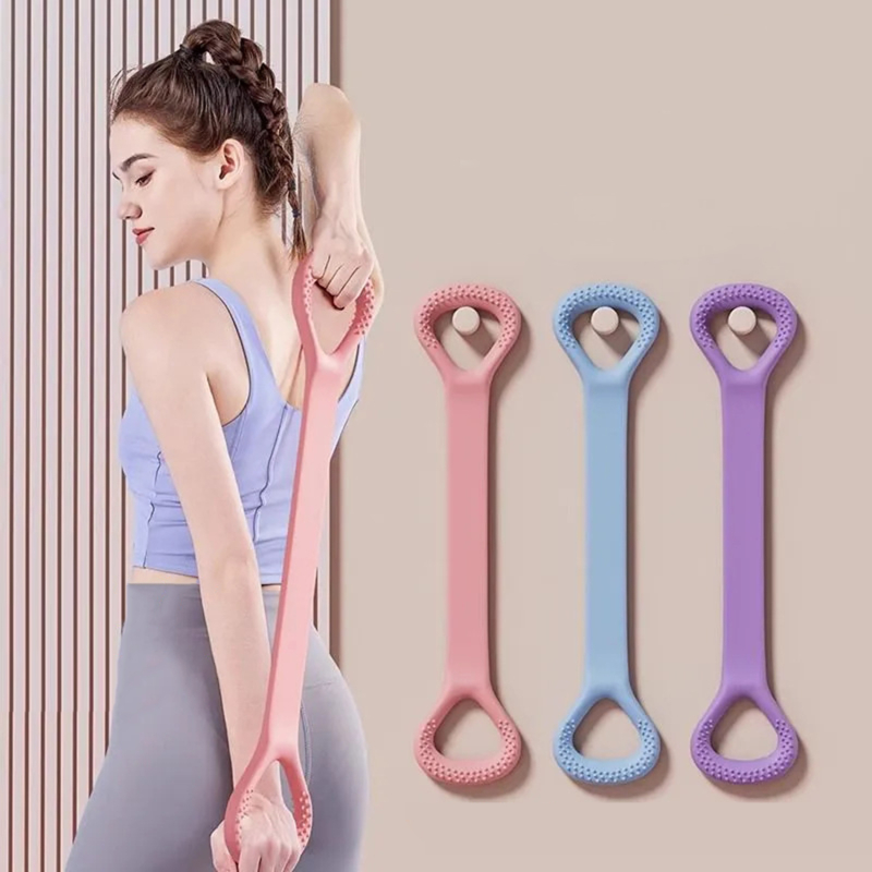 1/3Pcs 8-Shaped Resistance Ban - Pilates Bar Kit With Resistance Bands 评论和价格