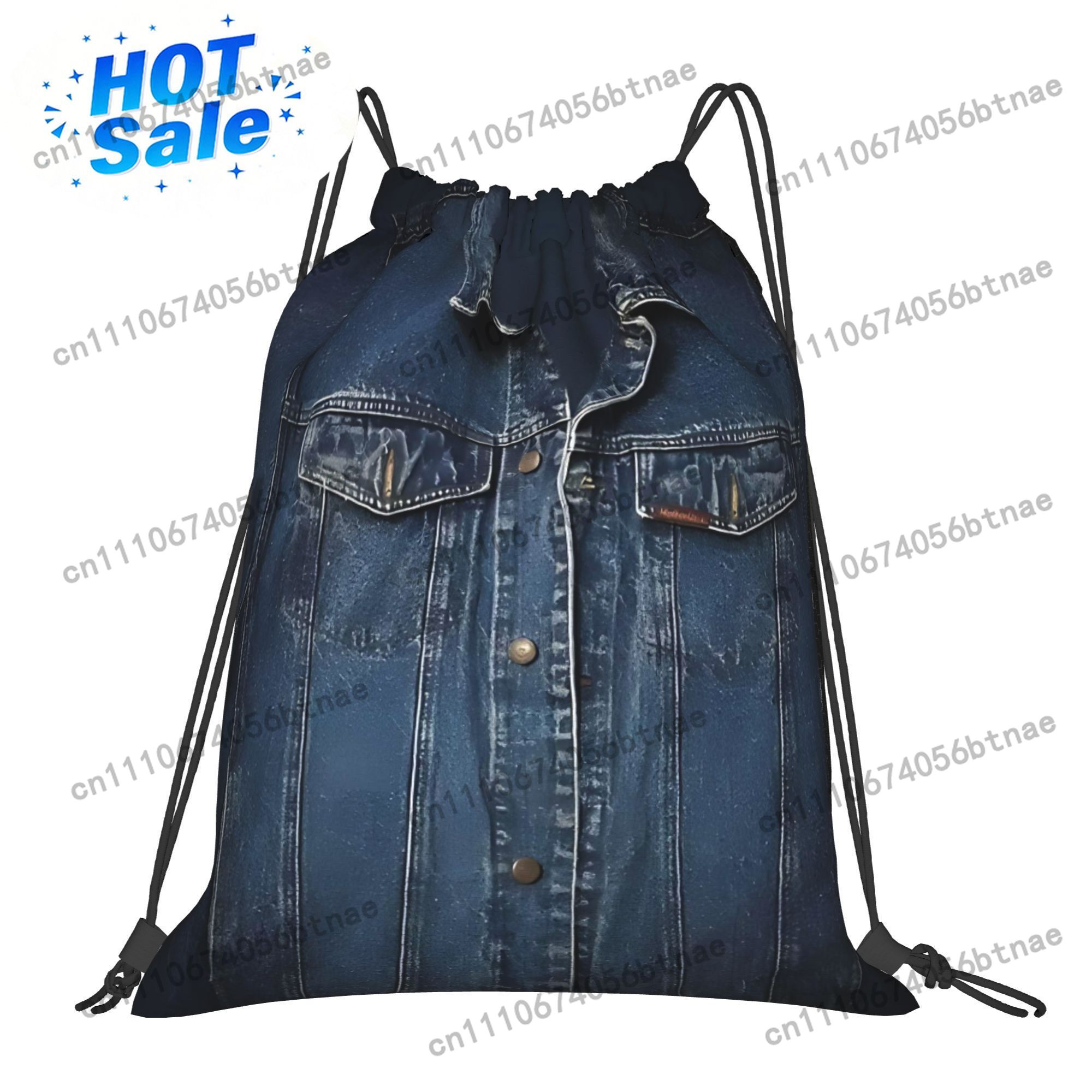 Denim Fashion Printed Drawstri - Cycling 评论和价格