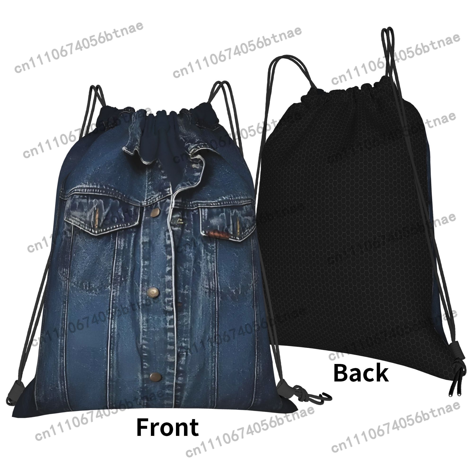 Denim Fashion Printed Drawstri - Cycling 评论和价格