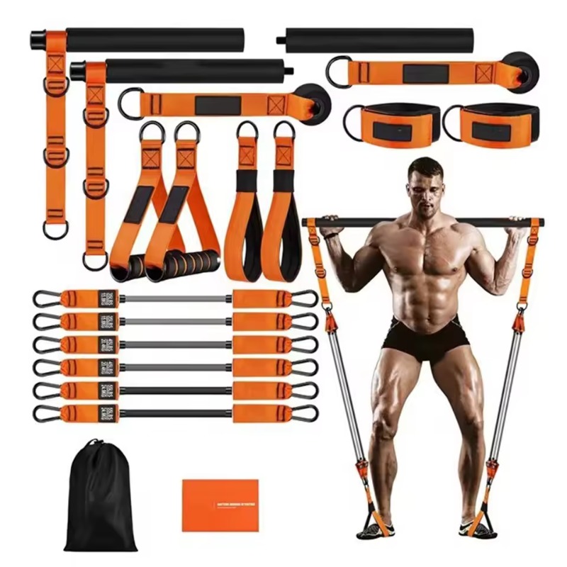Pilates Bar Kit W/ Resistance  - Pilates Bar Kit With Resistance Bands 评论和价格