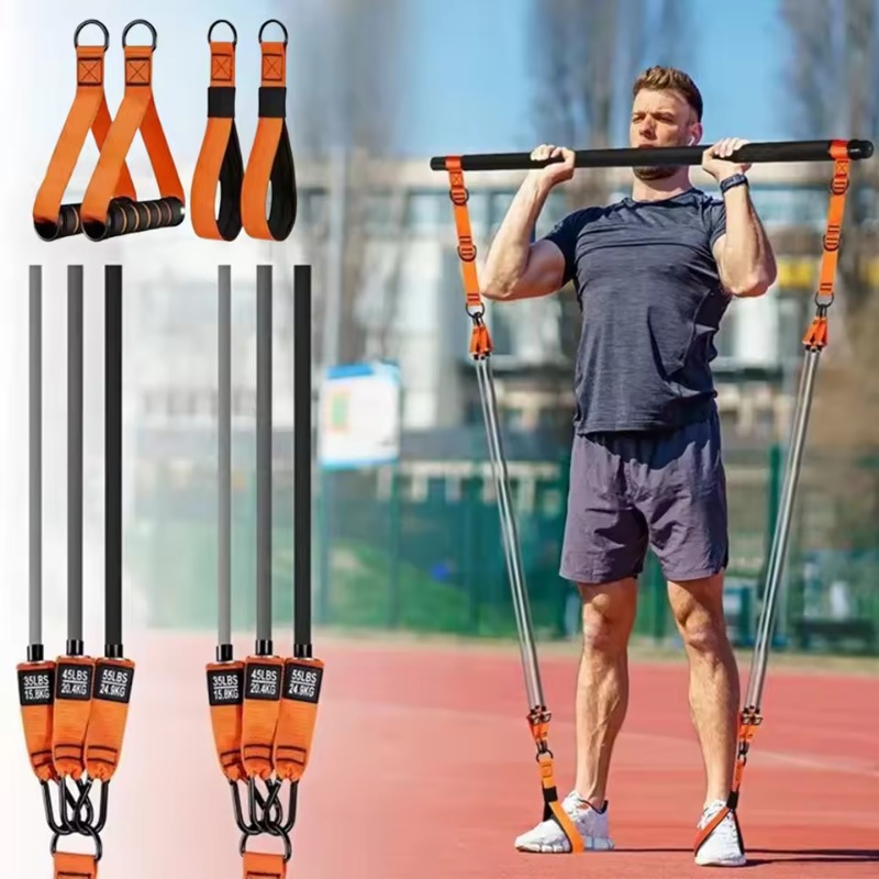 Pilates Bar Kit W/ Resistance  - Pilates Bar Kit With Resistance Bands 评论和价格