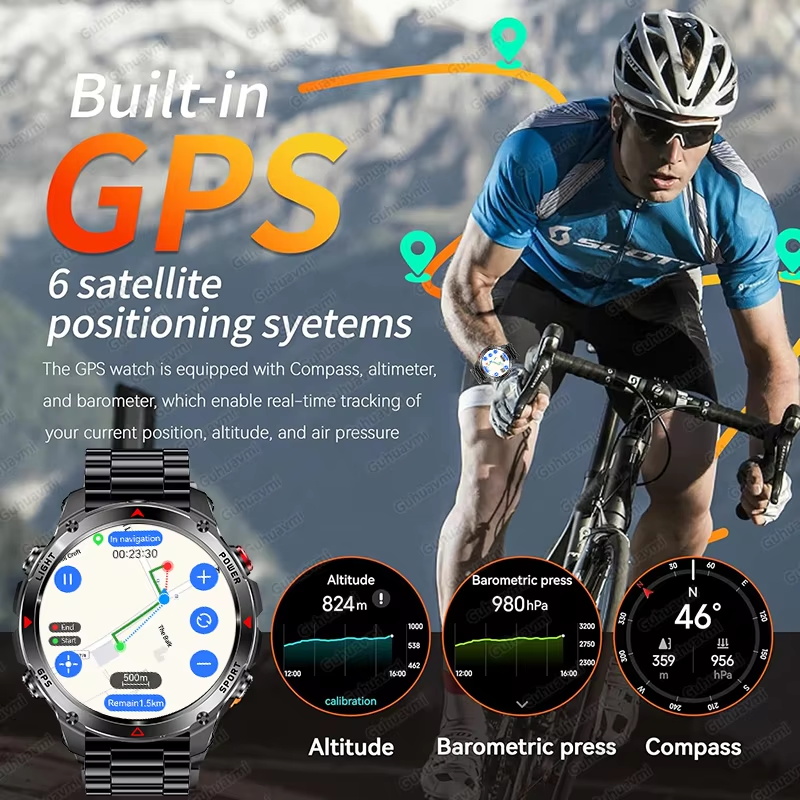 Military 540mAh GPS Smart Watc - Resistance Bands Set With Handles 评论和价格
