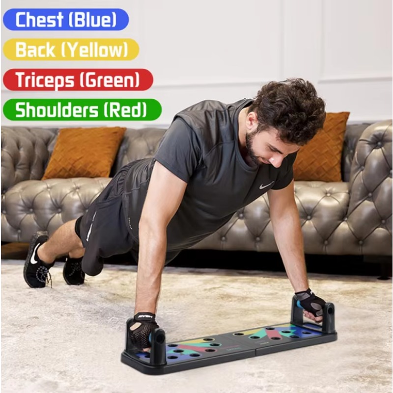 9-in-1 Foldable Push-Up Rack B - Push Up Board Foldable Multi Function 评论和价格